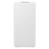 Husa Samsung Galaxy S20 G980 / Samsung Galaxy S20 5G G981, LED View Cover, Alba EF-NG980PWEGEU