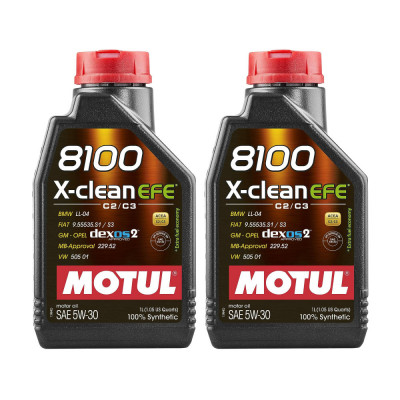 Pachet 2 litri Ulei sintetic Motul 8100 X-Clean EFE 5W30 foto