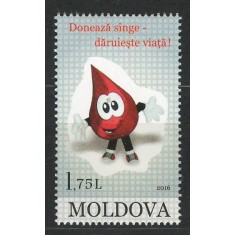 Moldova 2016 Mi 943 MNH - Donarea de s&acirc;nge dă viață