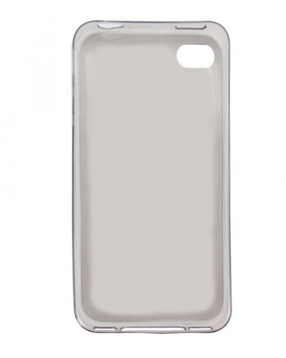 Husa silicon cauciucat fumuriu transparent ultraslim pentru Apple iPhone 4/4S foto