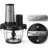 Tocator Philips Seria 5000 HR1504/00, 650 W, 2l, 4 viteze, Argintiu/Negru