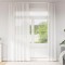 Gossi perdele voile cu bucle 2 buc alb 140x245 cm