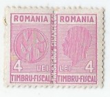 *Romania, lot 1023 cu 1 diptic fiscal de aviatie, 1936, MNH