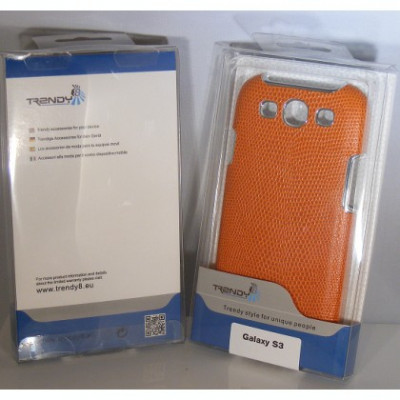 Husa Capac Spate Samsung i9300 Trendy8 orange Original Blister foto