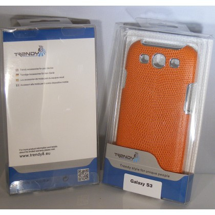 Husa Capac Spate Samsung i9300 Trendy8 orange Original Blister