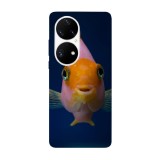 Husa compatibila cu Huawei Nova 8i model Hi I&amp;#039;m Fish, Silicon, TPU, Viceversa, Transparent, Carcasa