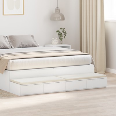 vidaXL Sertare pentru pat Alb 140 x 36.5 x 16.5 cm Lemn compozit foto