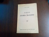 SCHITA DE ISTORIA FILOSOFIEI - St. I. Iacob - Editura &quot;Astra&quot;, 1941, 73 p.