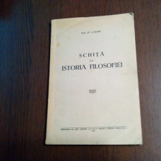 SCHITA DE ISTORIA FILOSOFIEI - St. I. Iacob - Editura "Astra", 1941, 73 p.