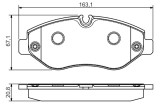 BOSCH 0 986 495 098 set placute frana,frana disc
