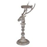 Cumpara ieftin Suport lumanare Ren metal gri 17x14x42 cm
