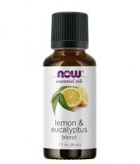 Ulei esential de lamaie ?i eucalipt 30 ml, NOW Foods foto