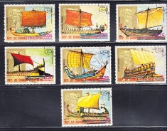 A12 S5 7 - Timbre foarte vechi - Guineea Ecuatoriala - corabii