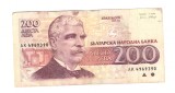 Bancnota Bulgaria 200 leva 1992, circulata, stare buna