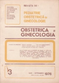 Revista de Obstetrica si Ginecologie, Iulie-Septembrie, 1976