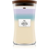 Woodwick Trilogy Calming Retreat lum&acirc;nare parfumată cu fitil din lemn 609.5 g