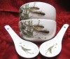SET BOLURI SI LINGURITE PORTELAN CHINA DECOR CU PESTI KOI SI NUFERI