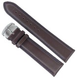 Cumpara ieftin Curea Ceas Time Veranda &ndash; Piele Natural? Premium, Maro cu Cus?tur? Albastr?