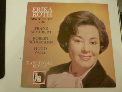 Lieder- Schubert, Schumann, Wolf - ERika Koth, Karl Engel foto