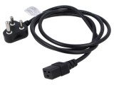 Cablu Alimentare LIAN DUNG 3x1,5mm&sup2; IEC C19 Mufă PVC 1,8m Negru LT-431X LT-549YY