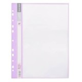 Dosar Plastic A4 Mov Pastel cu 20 de Folii Transparente pentru Biblioraft, CMCLASS