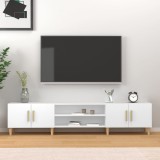 VidaXL Comodă TV, alb, 180x31,5x40 cm, lemn prelucrat