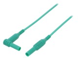 Cablu măsurare 1,5m verde 1kVDC 10A silicon