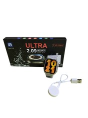 Ceas Smart Premium cu Display 2.01 Inch, Ritm Cardiac, Tensiune, Oxigen, Bluetooth, Rezistent la Apa, Corp din Aliaj de Zinc, Monitorizare Sanatate, F