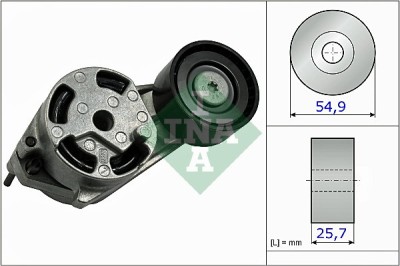 INA 534 0516 10 Intinzator curea, curea distributie foto