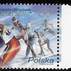 POLONIA 2010 JOCURILE OLIMPICE DE IARNA VANCOUVER FDC