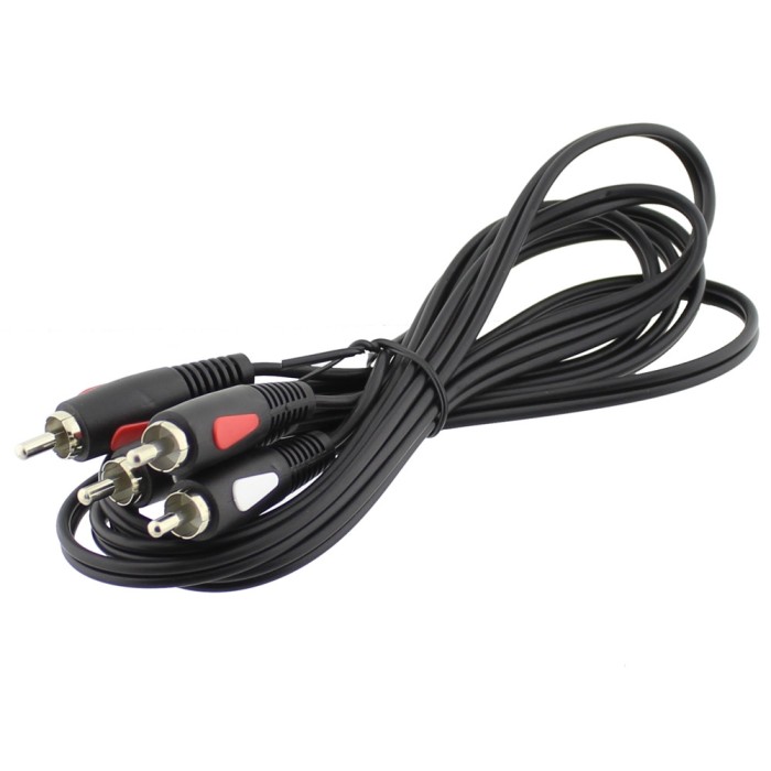 Cablu RCA x2 tata, RCA x2 tata, 1,8m, Eco Line, Cabletech, L100817