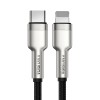 Cablu Date si Incarcare Kakusiga KSC-685 mufa tip Lightning la USB-C 20W PD, Gri