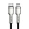 Cablu Date si Incarcare Kakusiga KSC-685 mufa tip Lightning la USB-C 20W PD, Gri