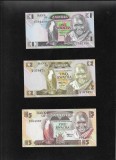 Set Zambia 1(rar)+2+5+10+20+50 kwacha 1980-1988 unc, Africa