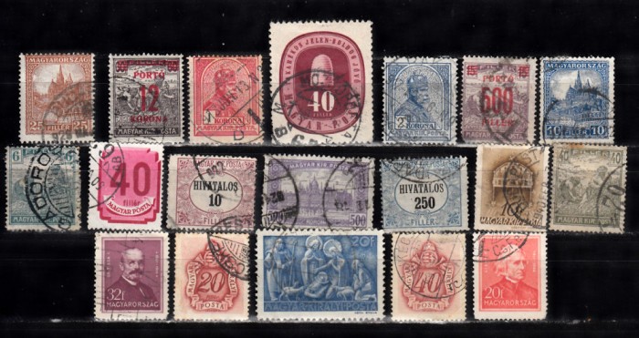 A7 T5 19 - Timbre foarte vechi - Ungaria