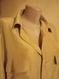 Camasa matase naturala extra large, 40, Mustar