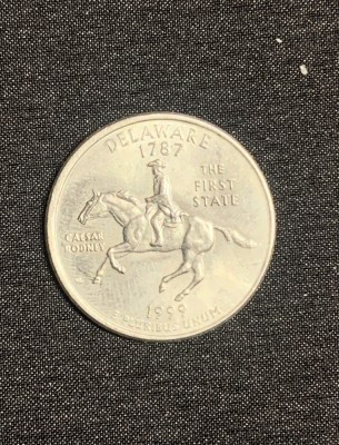 Moneda jubiliară quarter dollar 1999 Delaware foto