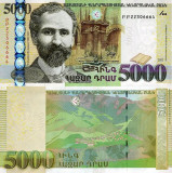 ARMENIA █ bancnota █ 5000 Dram █ 2012 █ P-56 █ UNC █ necirculata