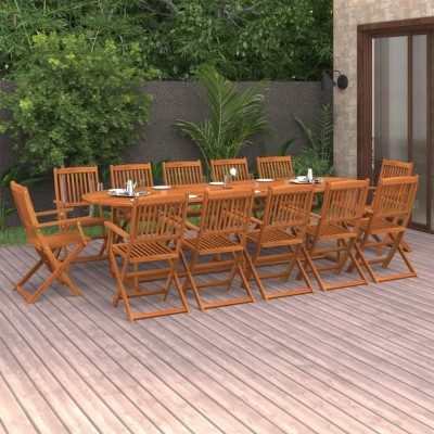 Gossi set mobilier de gradina 13 piese 280x90x75cm, lemn masiv acacia foto