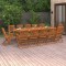 Gossi set mobilier de gradina 13 piese 280x90x75cm, lemn masiv acacia