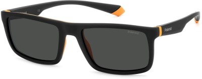 Ochelari de Soare POLAROID Rectangular PLD 2134/S 8LZ/M9, 56mm, Negru foto