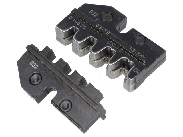 Fălci crimpare conectori neizolaţi 0,1-2,5mm&sup2;