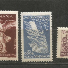 (No 1)timbre-Romania 1947 --L.P.208-PACEA