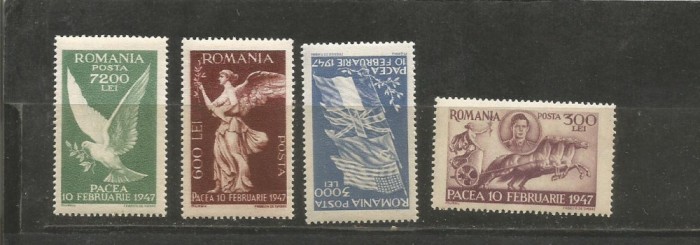 (No 1)timbre-Romania 1947 --L.P.208-PACEA