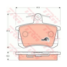 Set placute frana spate Alfa Romeo 145/146, 192000; 155, 191997; 164, 191998, 33, 191994; Spider 192005; Audi 100, 200, 80, 90, A4 B5; A6 C4; A8,