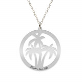 Feriha - Colier personalizat banut cu palmieri din argint 925