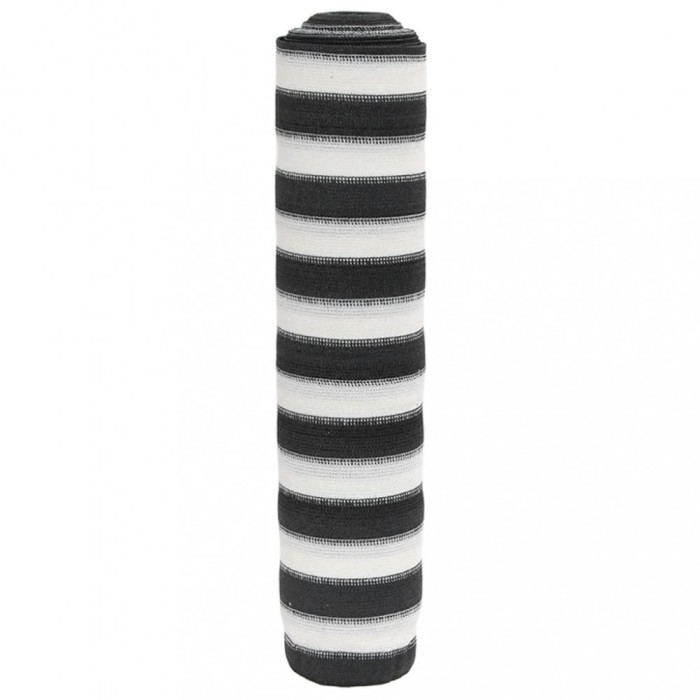 vidaXL Plasă protecție intimitate antracit/alb 1,2x10 m HDPE 195 g/m&sup2;