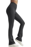 Leggings femei Yvette cu flared, căptușite cu fleece, cu talie &icirc;naltă, pantaloni de yoga pentru uz zilnic