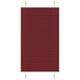 vidaXL Jaluzea plisată Bordeaux Roșu 75x100 cm Lățime țesătură 74,4 cm