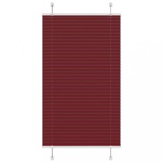 vidaXL Jaluzea plisată Bordeaux Roșu 75x100 cm Lățime țesătură 74,4 cm 4015223